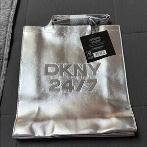 DKNY Metallic Silver 24/7 Bag
